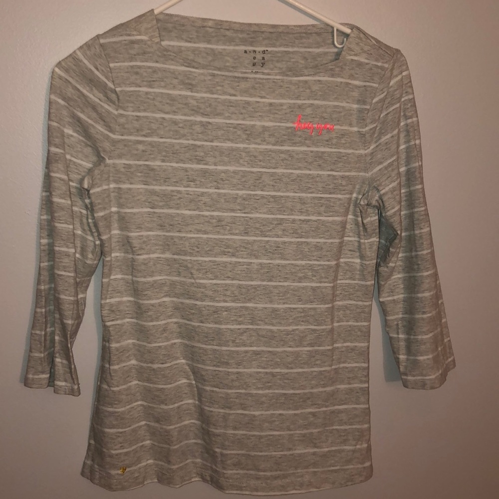 Striped 3/4 Sleeve